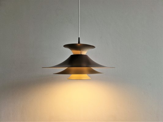 Brown Radius Pendant Lamp by Erik Balslev for Fog & Mørup, Denmark, 1970s-NV-1421366