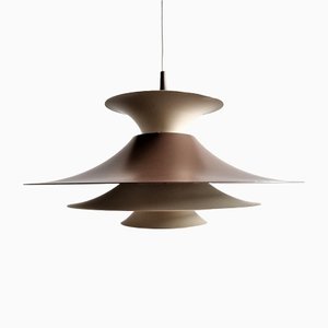 Brown Radius Pendant Lamp by Erik Balslev for Fog & Mørup, Denmark, 1970s-NV-1421366