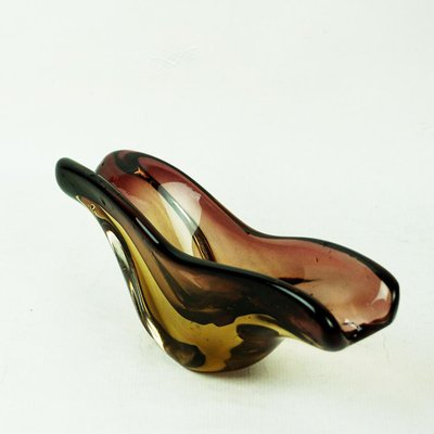 Brown Sommerso Glass Bowl attributed to Flavio Poli for Seguso, Italy, 1960s-MH-2036547