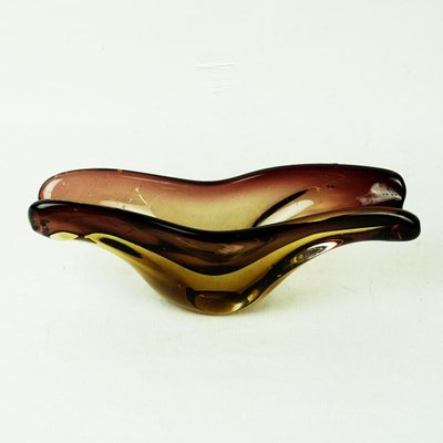 Brown Sommerso Glass Bowl attributed to Flavio Poli for Seguso, Italy, 1960s-MH-2036547