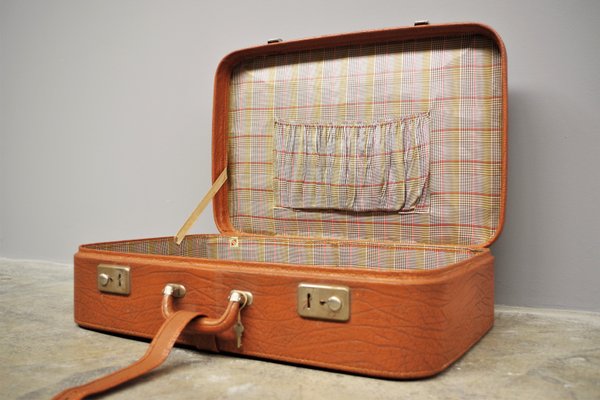 Brown Suitcases, 1950s, Set of 2-KNM-1001252