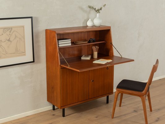 Brown Teak Secretary, 1960s-GPP-2036838