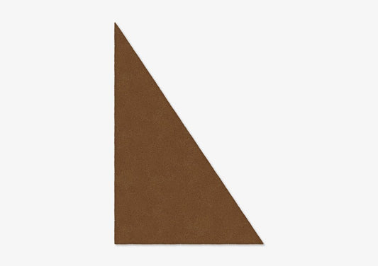 Brown Triangle Plain Rug from Marqqa