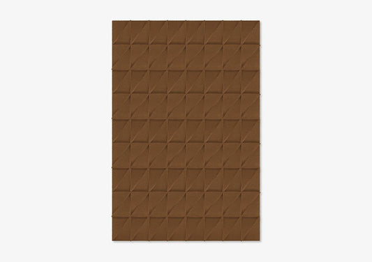 Brown Triangle Textured Rug from Marqqa