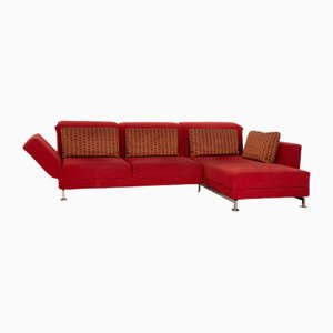 Brühl Moule Fabric Corner Sofa Red Chaise Longue Right Manual Function Relaxation Function Sofa Couch-RQW-1789451