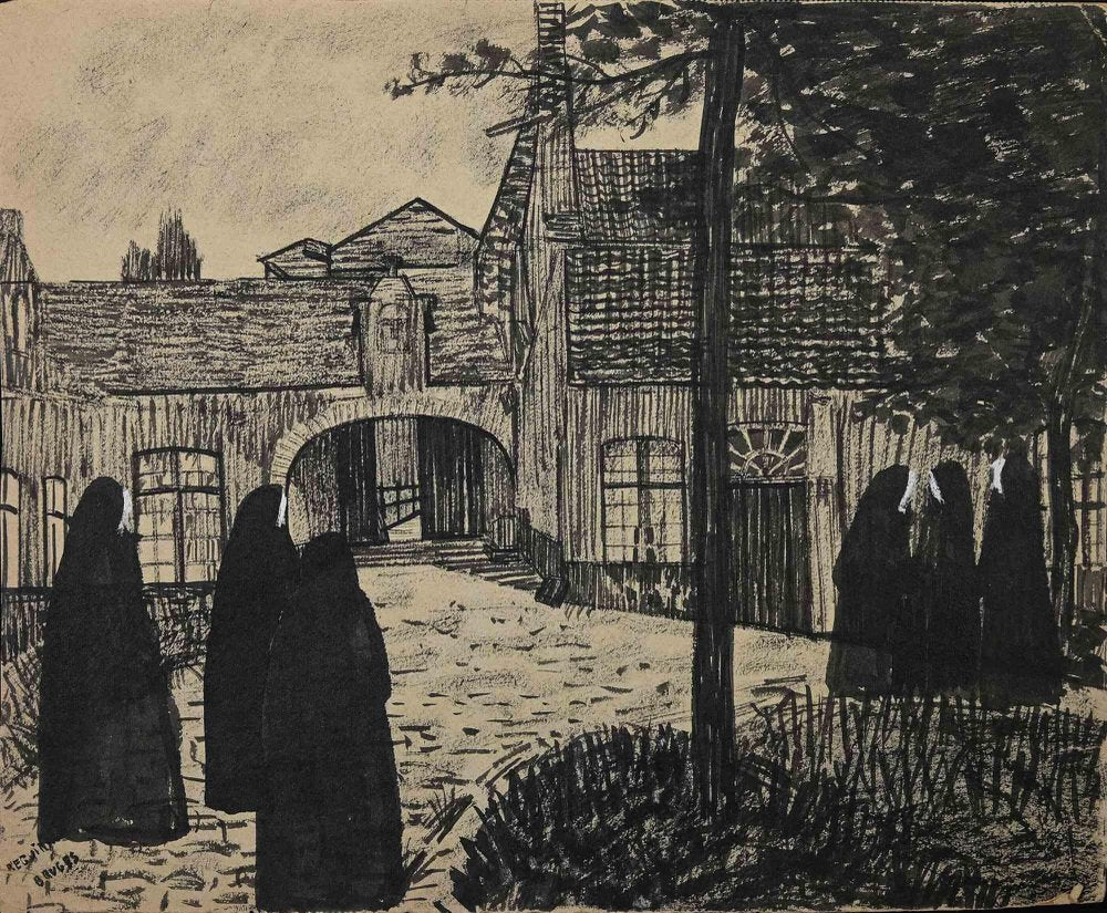 Bruges, Original Artwork, Mid-20th Century