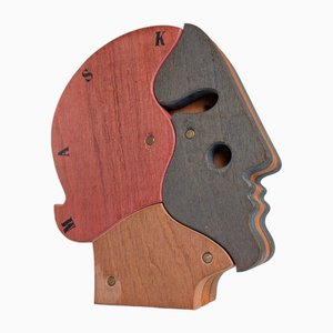 Bruno Chersicla, Sculpture Mask, 1980s, Wood-JJT-2016501