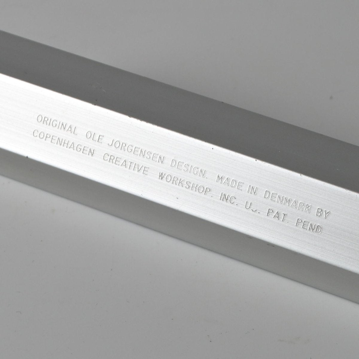 Brushed Aluminium Desk Thermometer by Ole Jorgensen for Copenhagen Creative Workshop, 1960s