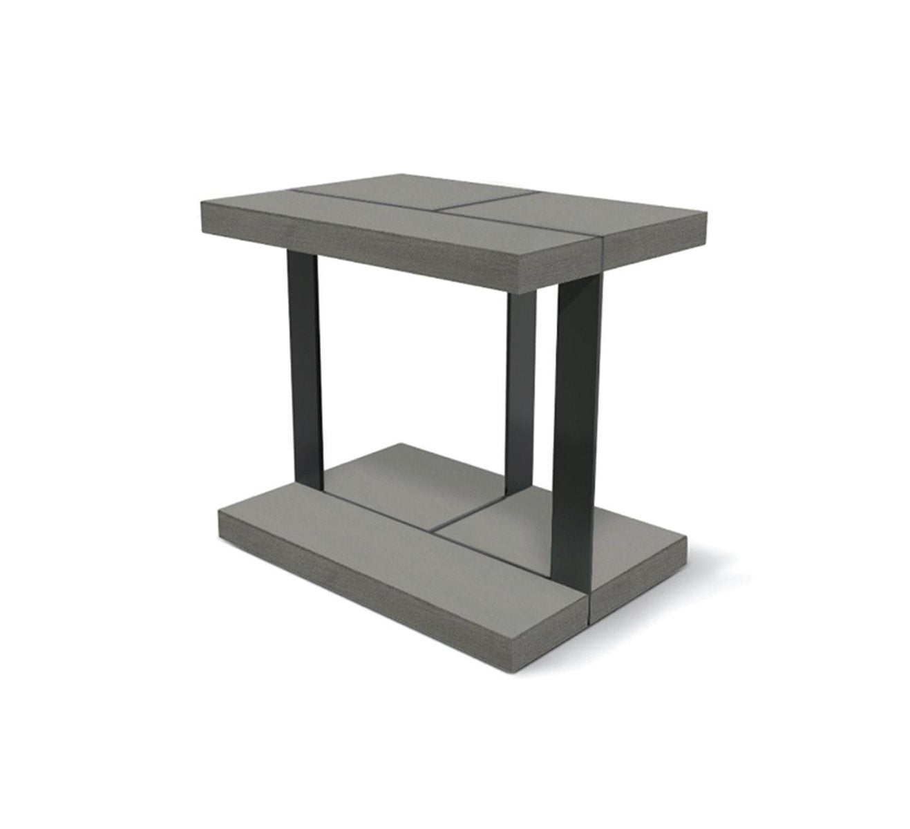 Brushed Oak Amondrian Side Table by LK Edition