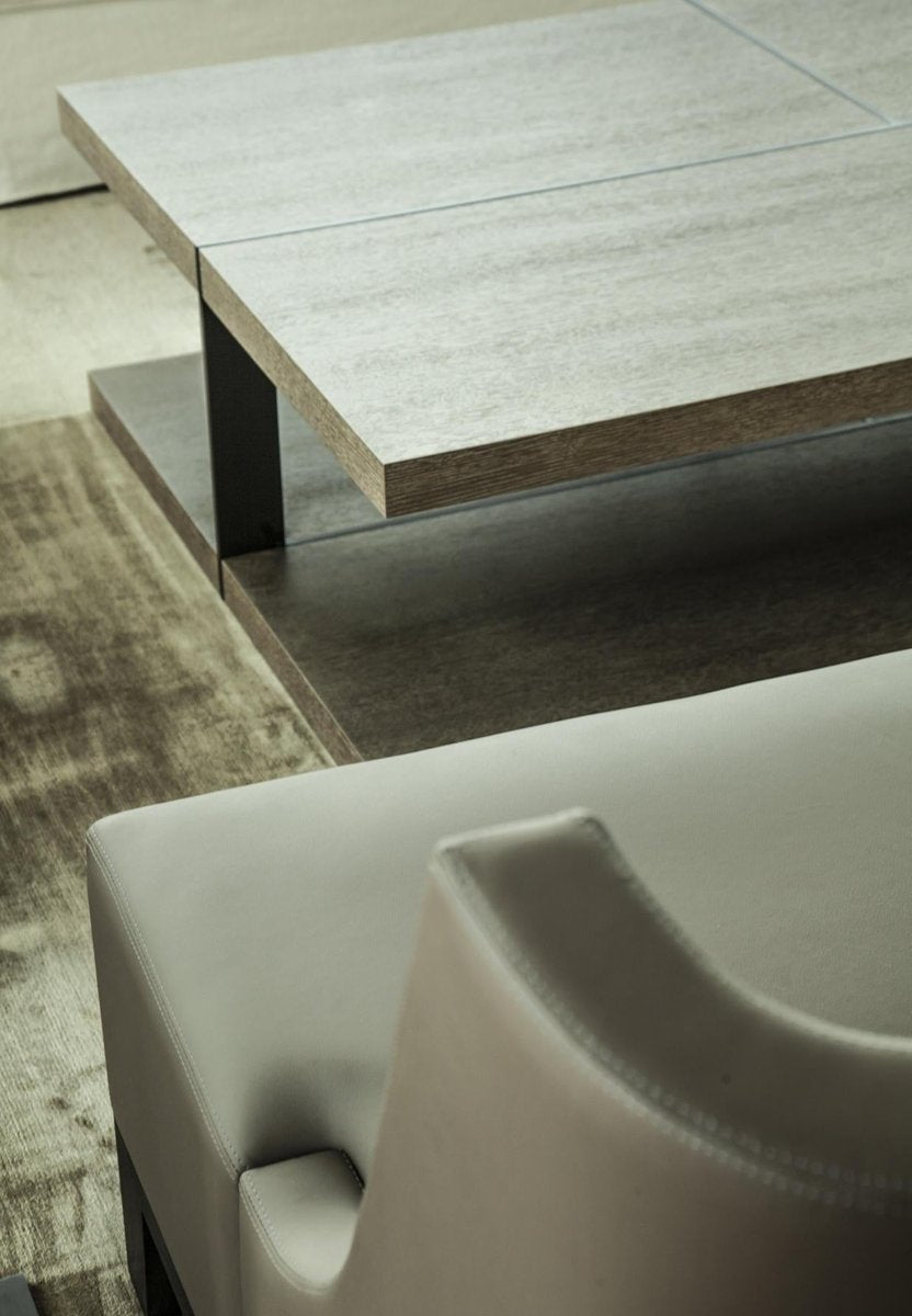 Brushed Oak Amondrian Side Table by LK Edition