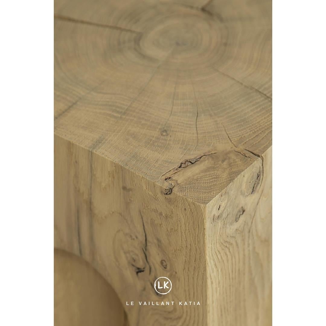 Brushed Oak Argan Table by LK Edition