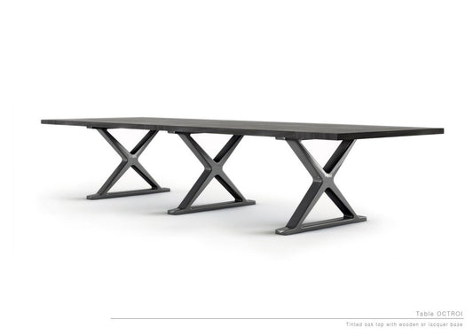 Brushed Oak Three-Leg Octroi Table by LK Edition