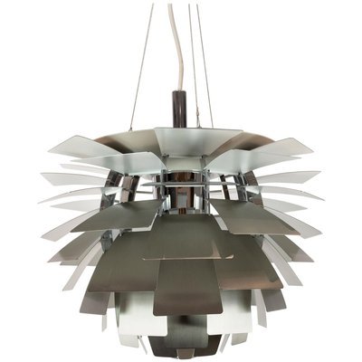 Brushed Steel Artichoke Pendant by Poul Henningsen, 1958-UY-834189