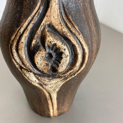 Brutalist Abstract Studio Pottery Vase by Gerhard Liebenthron, Germany, 1980s-QZ-1159860