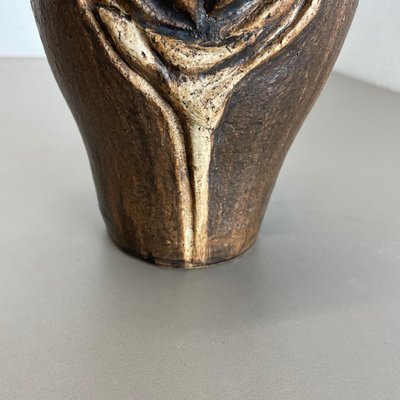 Brutalist Abstract Studio Pottery Vase by Gerhard Liebenthron, Germany, 1980s-QZ-1159860