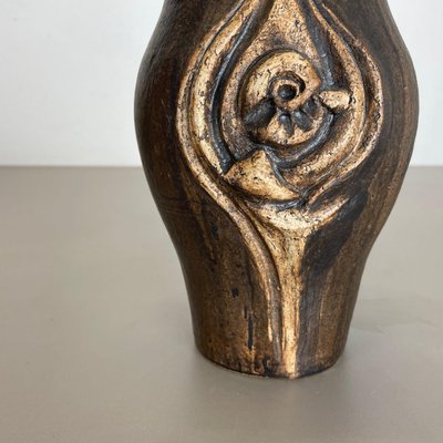 Brutalist Abstract Studio Pottery Vase by Gerhard Liebenthron, Germany, 1980s-QZ-1159860