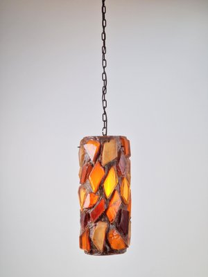 Brutalist Acrylic Swag Pendant Glass, 1960s-AXJ-2036081