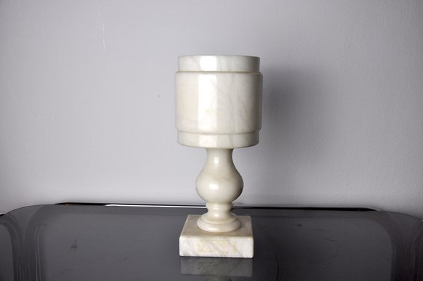 Brutalist Alabaster Table Lamp, Spain, 1980-EJE-1028092