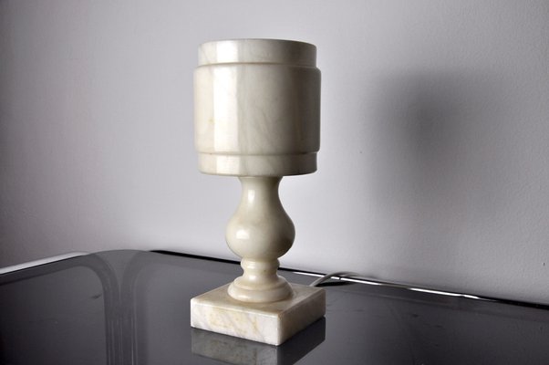 Brutalist Alabaster Table Lamp, Spain, 1980-EJE-1028092