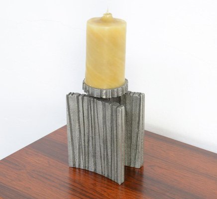 Brutalist Aluminium Candleholder by Willy Ceysens, 1960s-VT-640054