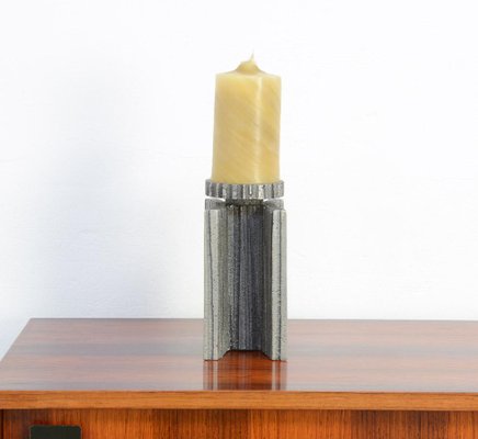 Brutalist Aluminium Candleholder by Willy Ceysens, 1960s-VT-640054