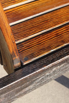 Brutalist Armchairs in Burned Wood, 1950s, Set of 2-WEQ-1339072