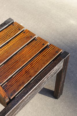 Brutalist Armchairs in Burned Wood, 1950s, Set of 2-WEQ-1339072