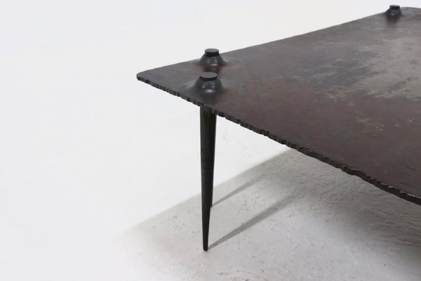 Brutalist Art Coffee Table by Idir Mecibah for Smederij Moerman, Belgium, 1996-VV-2033180