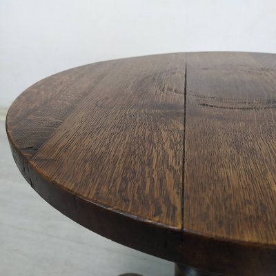 Brutalist Art Deco Side Table attributed to Charles Dudouyt, 1930s-EAD-1729625