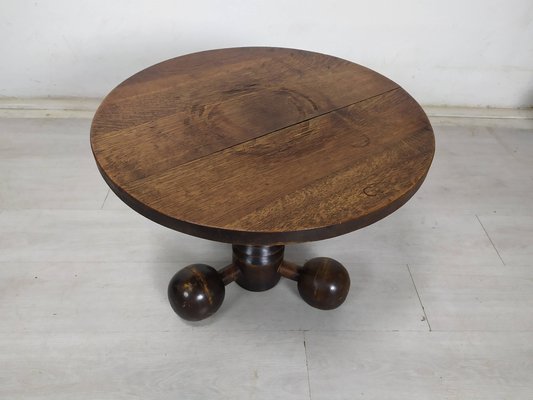 Brutalist Art Deco Side Table attributed to Charles Dudouyt, 1930s-EAD-1729625