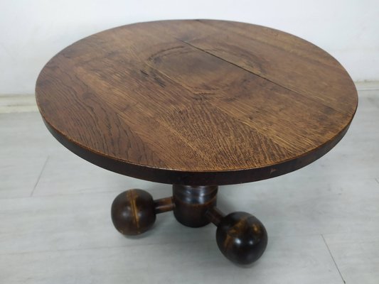 Brutalist Art Deco Side Table attributed to Charles Dudouyt, 1930s-EAD-1729625