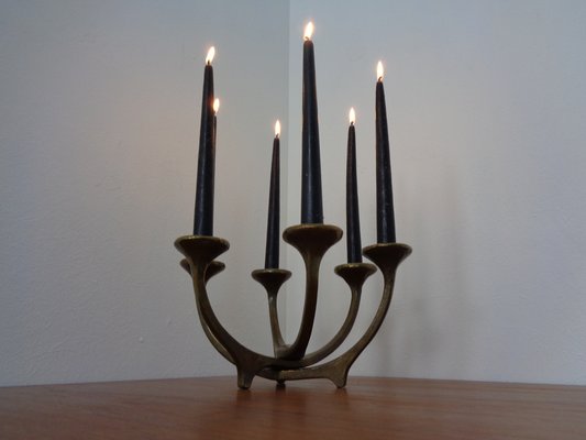 Brutalist Austrian Bronze Candleholder, 1960s-RDW-1293222