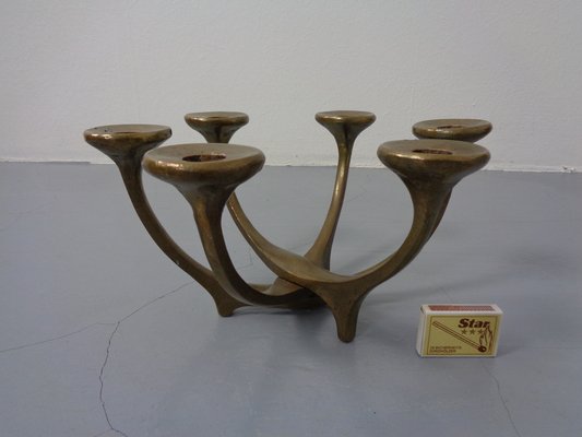 Brutalist Austrian Bronze Candleholder, 1960s-RDW-1293222