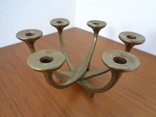 Brutalist Austrian Bronze Candleholder, 1960s-RDW-1293222