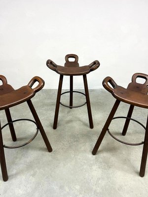 Brutalist Bar Stools, Marbella, Spain, 1960s, Set of 5-BW-1816995