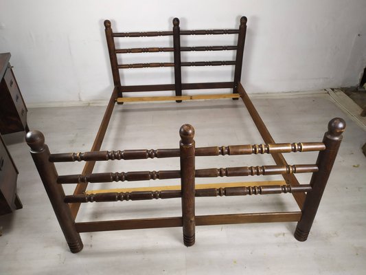 Brutalist Bed Frame by Charles Dudouyt, 1940s-EAD-1719284