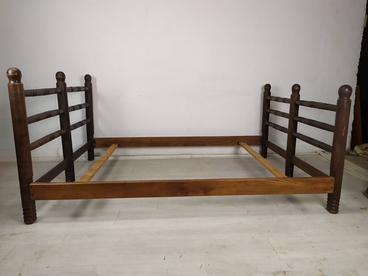 Brutalist Bed Frame by Charles Dudouyt, 1940s-EAD-1719284