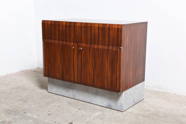 Brutalist Belgian Rosewood Sideboard by De Coene for Coene de Frères, 1960s-KL-620443