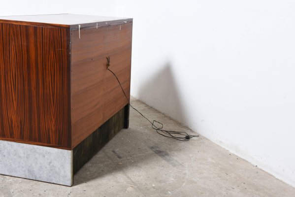 Brutalist Belgian Rosewood Sideboard by De Coene for Coene de Frères, 1960s-KL-620443