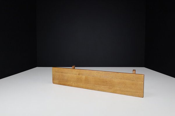 Brutalist Bench in Blond Oak, 1960s-TRW-1797092