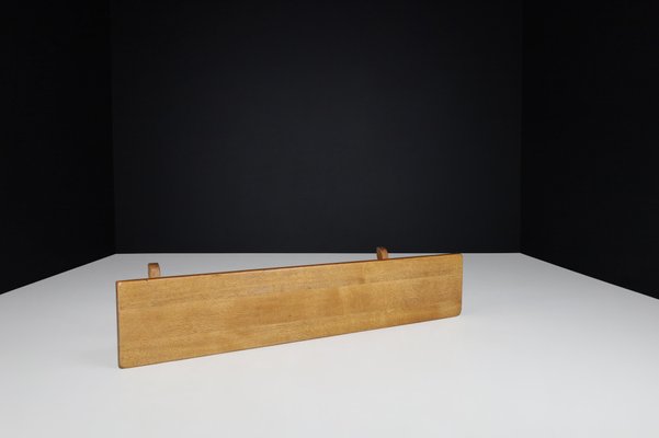 Brutalist Bench in Blond Oak, 1960s-TRW-1797092