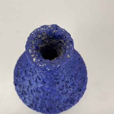 Brutalist Blue Vase from Silberdistel, 1960s-QZ-1814035