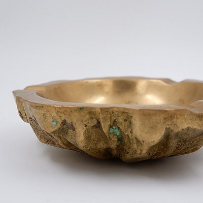 Brutalist Brass Ashtray, 1950s-NYF-2019132