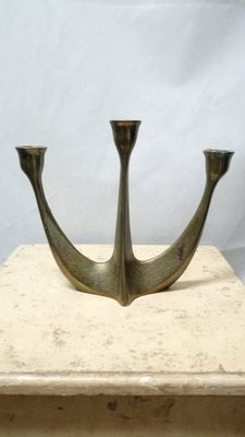 Brutalist Brass Candleholder by Horst Dahlbeck, 1970s-GJF-1793511