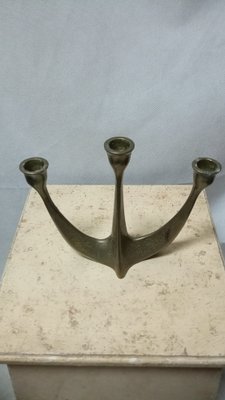 Brutalist Brass Candleholder by Horst Dahlbeck, 1970s-GJF-1793511