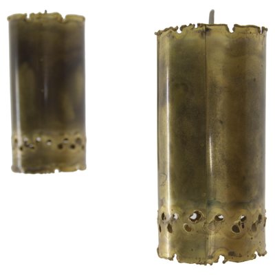 Brutalist Brass Pendants by Svend Aage Holm Sørensen, 1960s, Set of 2-TZ-1139198