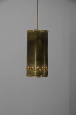 Brutalist Brass Pendants by Svend Aage Holm Sørensen, 1960s, Set of 2-TZ-1139198