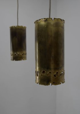 Brutalist Brass Pendants by Svend Aage Holm Sørensen, 1960s, Set of 2-TZ-1139198