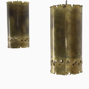 Brutalist Brass Pendants by Svend Aage Holm Sørensen, 1960s, Set of 2-TZ-1139198