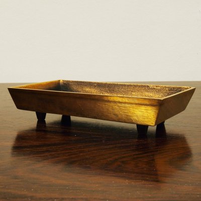 Brutalist Bronze Ashtray by Alfieri Gardone for Lauterbach, 1960s-ZJN-1366983